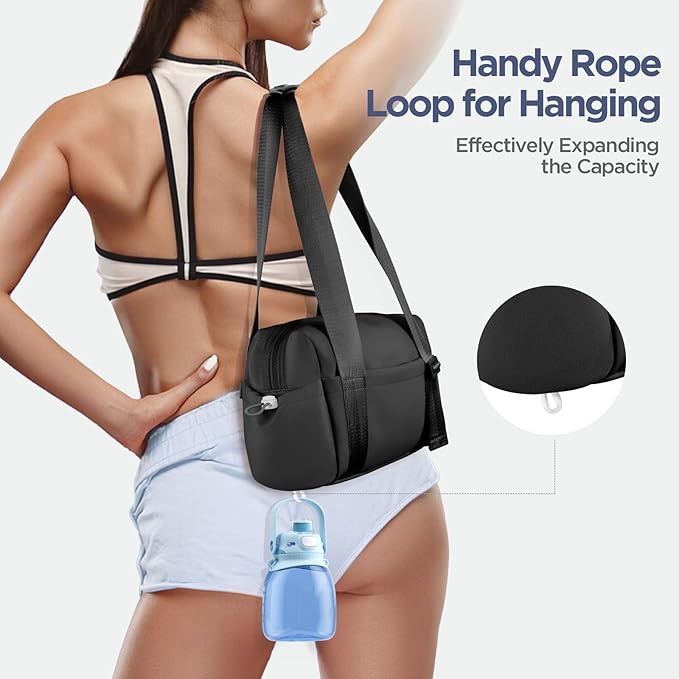 Mini Gym Bag for Women Girls Small Gym Tote Bag with Wet Compartment Waterproof Travel Duffle Bag Cute Workout Sport Bag