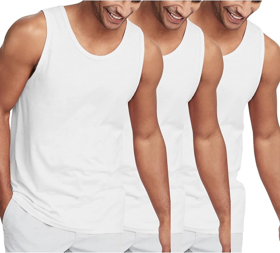 Hat and Beyond Mens Tank Top Soft Performance Boxing Gym Shirts Plain Muscle Tee