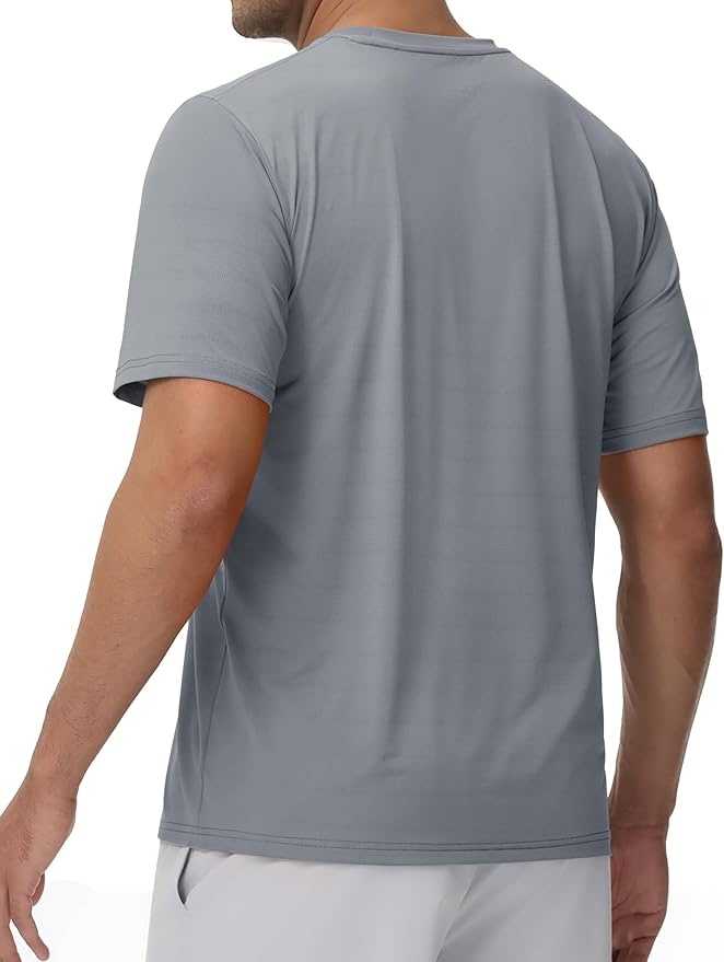TACVASEN Men's Lightweight Athletic T-Shirts Quick Dry Workout Gym Tops Short Sleeve Running Tee Shirt Performance Activewear