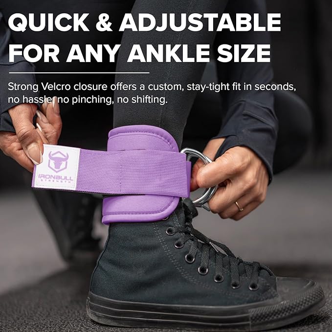 Women's Ankle Strap for Cable Machines & Resistance Bands: Gym & Home Workout Cuff Attachment for Leg Extensions, Kickbacks, Hip Abductors - Booty Exercises