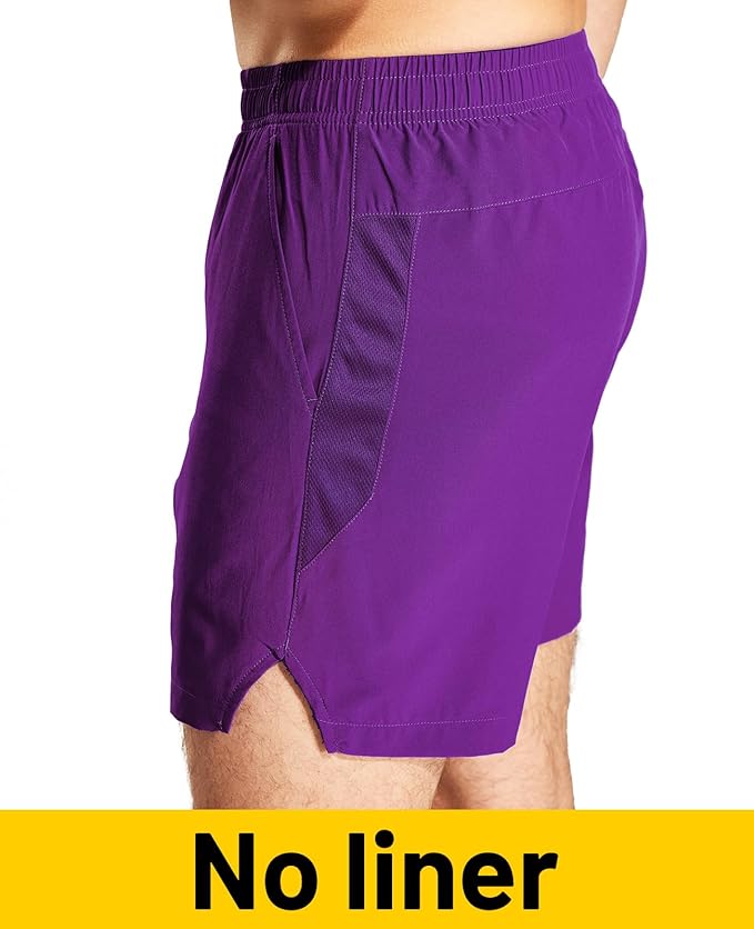 MIER Men's Workout Running Shorts Quick Dry Active 5 Inches Shorts with Pockets, Lightweight, Breathable