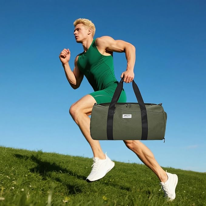 BE SMART Waterproof Mens Gym Bag with Shoe Compartment, Duffle Bag with Wet Pocket for Men, Lightweight Large Sport Duffel Bag NO Tpu Pocket for Overnight Weekender, Fitness, Swim, Boxing,Travel