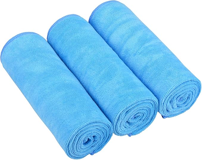 HOPESHIN Gyms Yoga Towels - Absorbent Microfiber Workout Towels for Men & Women, Soft, Fast Drying 3 Pack, 16x32 Inch