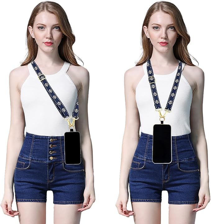 Adjustable 1" Width Phone Crossbody Lanyard and Wristlet Strap - Gift For The Lover In Your Life
