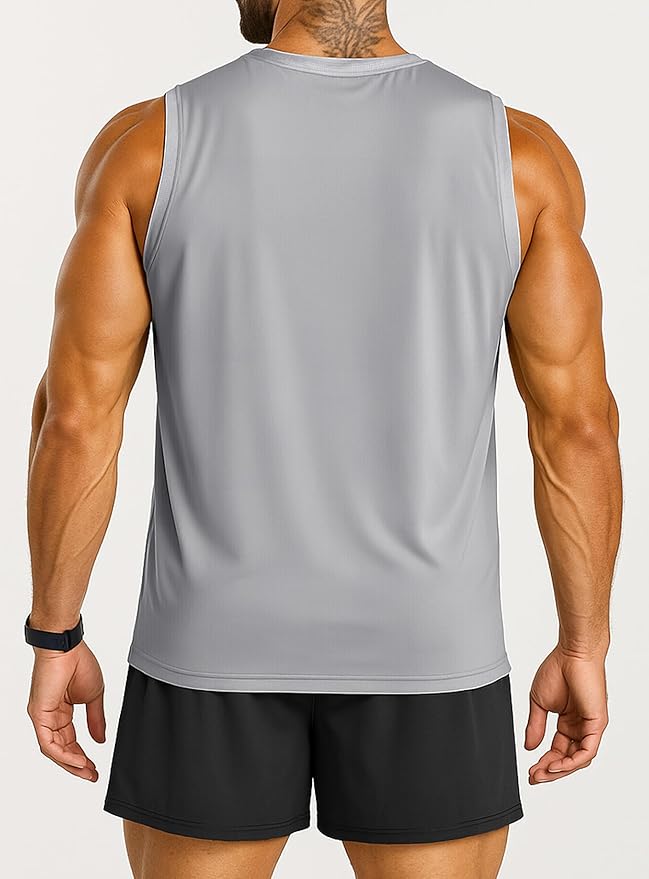 Men's Athletic Tank Tops Sleeveless Muscle Shirts Workout Running Bodybuilding Gym Tanks