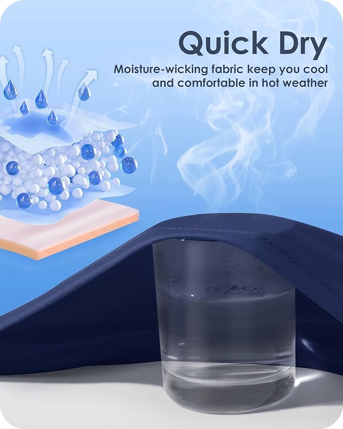 Boladeci Men's Tank Top Workout Athletic Quick Dry UPF 50+ Sun Protection Lightweight Summer Beach Gym Sleeveless Shirts