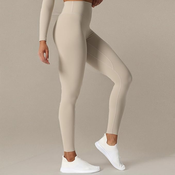 Aoxjox High Waisted Workout Leggings for Women Tummy Control Buttery Soft Yoga Metamorph Deep V Pants 26"