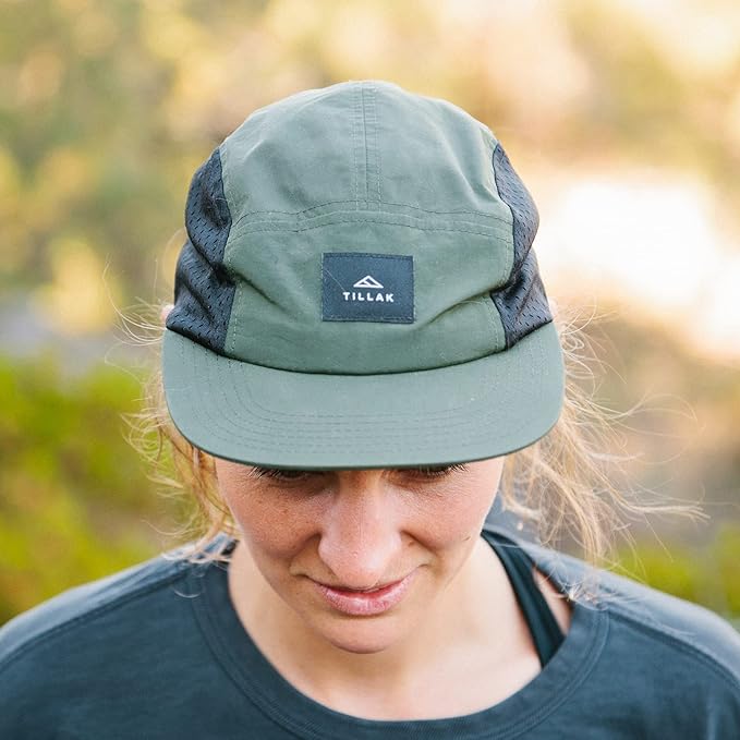Tillak Wallowa Trail Hat, a Lightweight Nylon and Stretch Mesh 5 Panel Cap