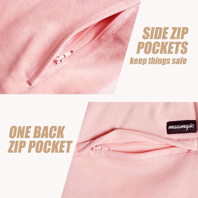 maamgic Mens Athletic Gym Shorts 5.5" Elastic Waist Casual Pajama Pocket Jogger Men Workout Short Pants