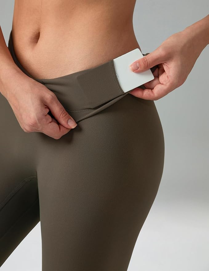 Colorfulkoala Dreamlux No Front Seam Leggings for Women 25"/28" Inseam, Seamless High Waisted Buttery Soft Yoga Pants