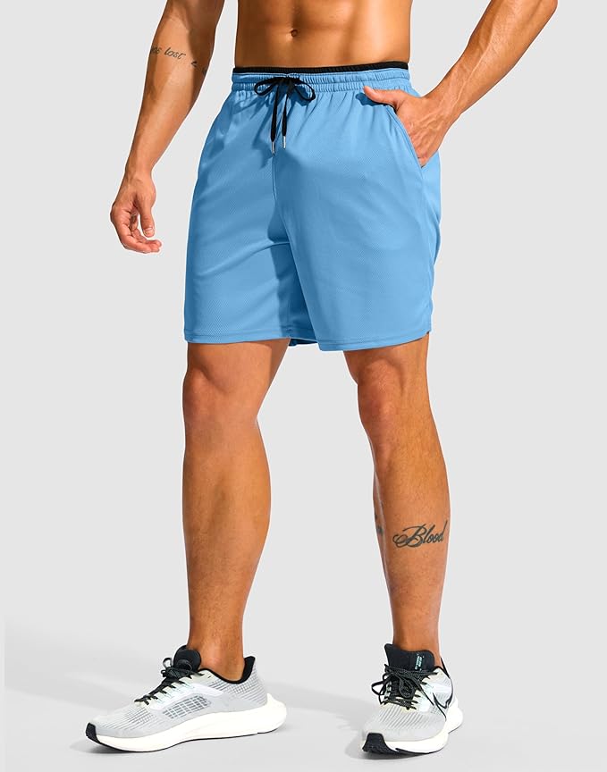 G Gradual Men's Running Athletic Shorts with Zipper Pocket 5"/ 7" Lightweight Quick Dry Gym Workout Shorts for Tennis Active