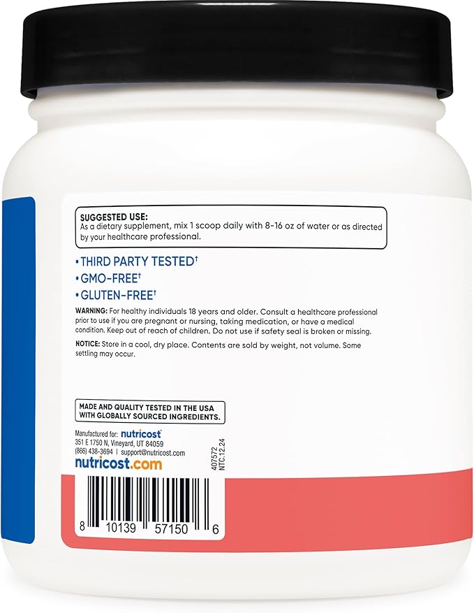 Nutricost BCAA Powder 2:1:1 (Watermelon) - 60 Servings