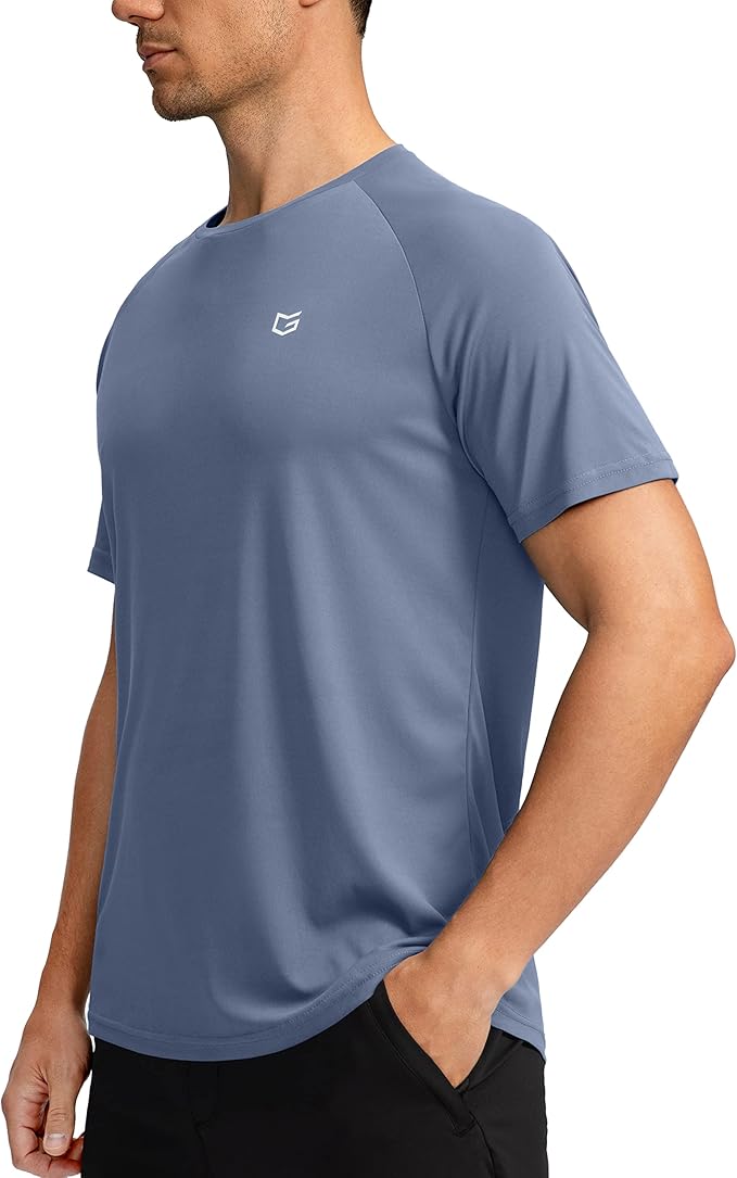 G Gradual Men's Workout Quick Dry T-Shirts Short Sleeve Lightweight Cooling Gym Shirts Tee for Running, Beach, Hiking