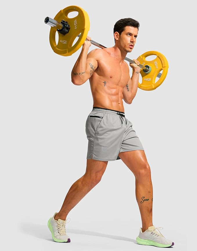 G Gradual Men's Running Athletic Shorts with Zipper Pocket 5"/ 7" Lightweight Quick Dry Gym Workout Shorts for Tennis Active