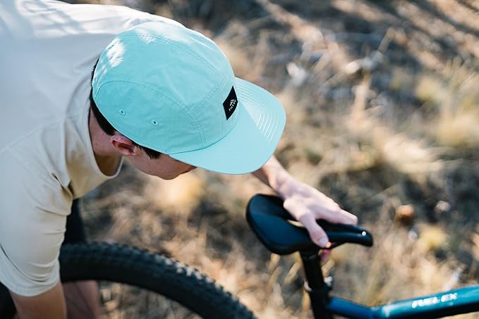 Tillak Wallowa Camp Hat, Lightweight Nylon 5 Panel Cap with Snap Closure