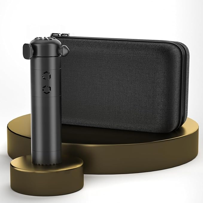 Massage Gun, Deep Tissue Back Massage for Athletes for Pain Relief, Percussion Massager with 3 Massages Heads & 7,000 RPM Brushless Motor, Gifts for Muscle, Black