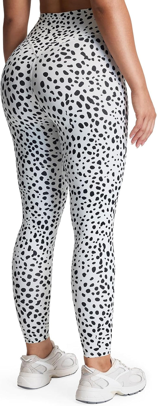 Aoxjox High Waisted Workout Leggings for Women Tummy Control Buttery Soft Yoga Metamorph Deep V Pants 26"