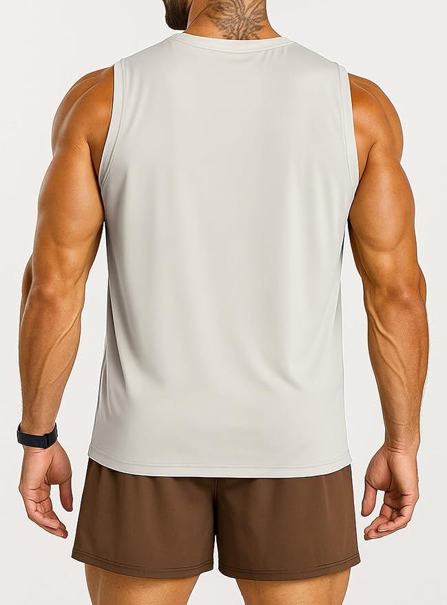 Men's Athletic Tank Tops Sleeveless Muscle Shirts Workout Running Bodybuilding Gym Tanks