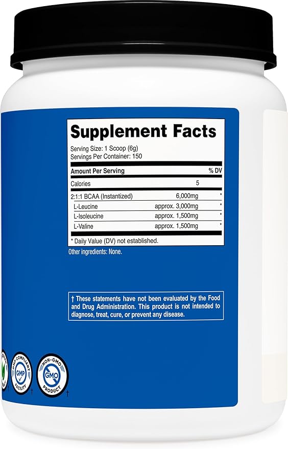 Nutricost BCAA Powder 2:1:1-150 Servings (Unflavored)