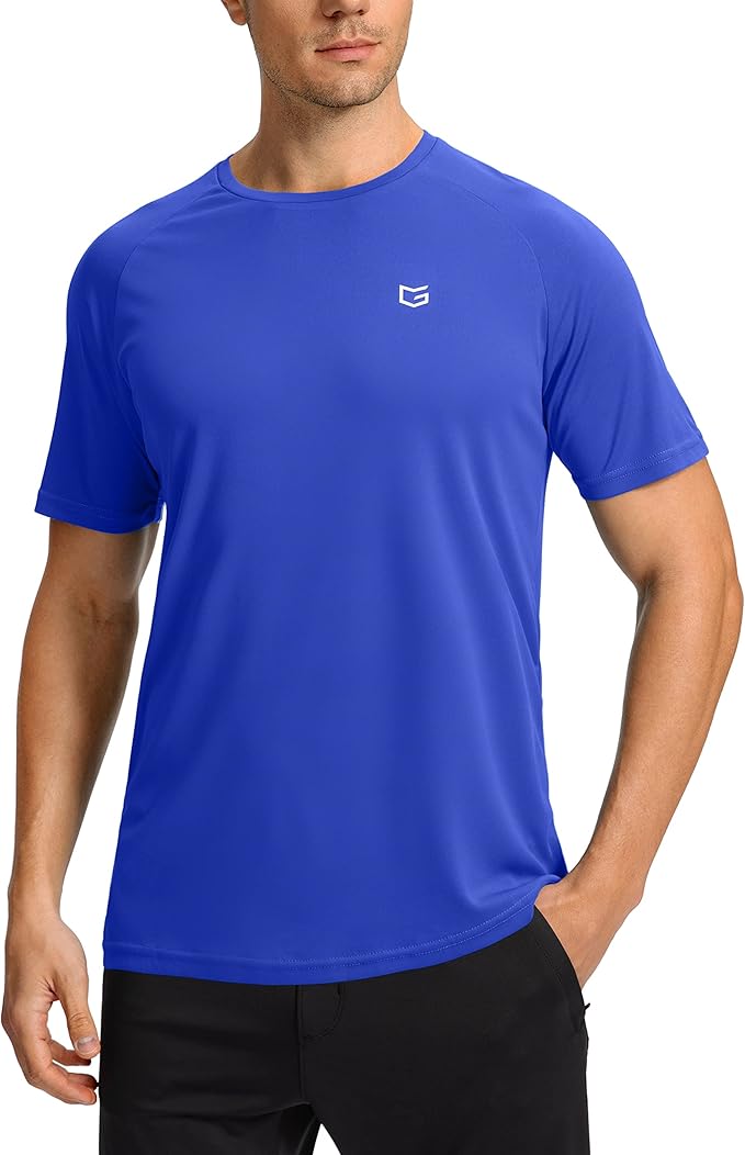 G Gradual Men's Workout Quick Dry T-Shirts Short Sleeve Lightweight Cooling Gym Shirts Tee for Running, Beach, Hiking