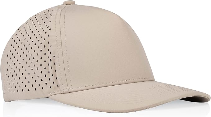 Gilbert Performance Snapback Hat | 5 Panel Blank Cap for Men & Women | Breathable & Lightweight | Curved Bill