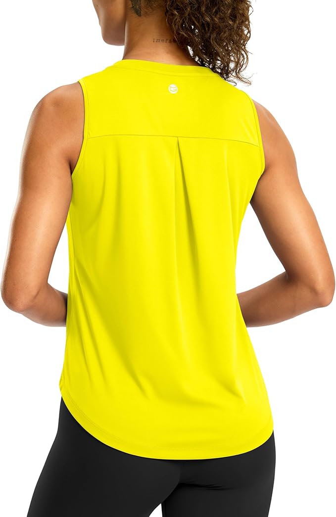 G Gradual Workout Tank Top for Women Sleeveless Athletic Yoga Tops High Neck Quick Dry Running Tennis Sports Shirts for Women