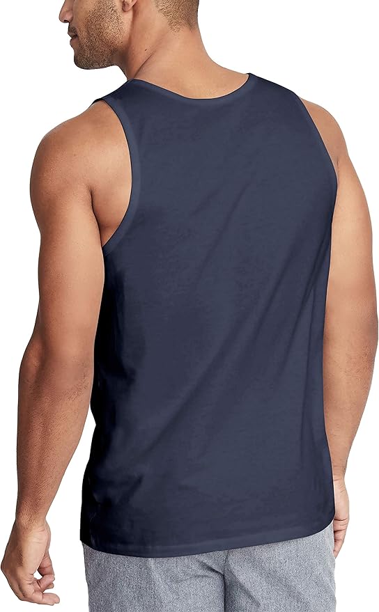 Hat and Beyond Mens Tank Top Soft Performance Boxing Gym Shirts Plain Muscle Tee