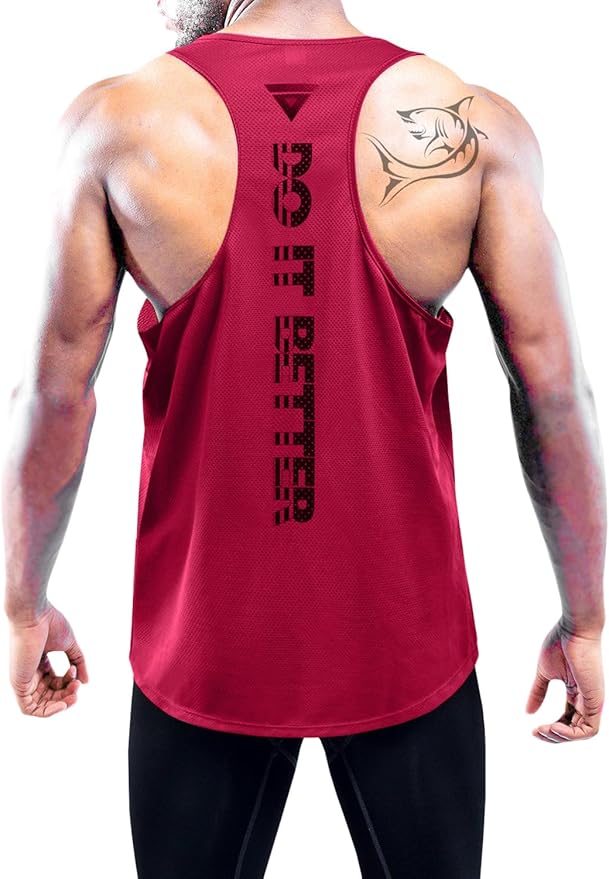 Boyzn Men's 1, 3 or 5 Pack Y-Back Workout Tank Tops, Athletic Muscle Gym Tank Tops, Fitness Bodybuilding Sleeveless T-Shirts