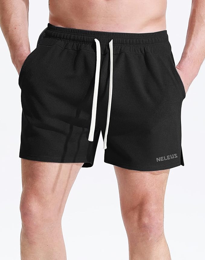 NELEUS Men's 7 inch Running Shorts Athletic Gym Workout Shorts with Pockets