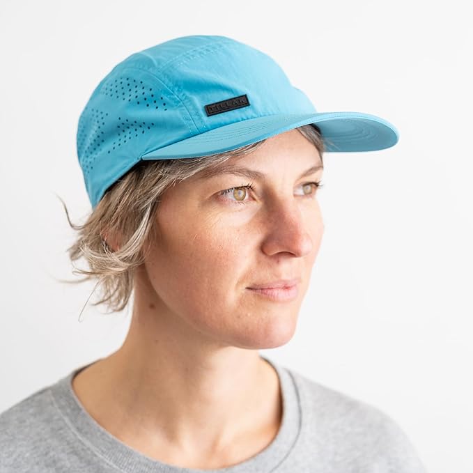 Tillak Vista Hat, Lightweight Nylon 5 Panel Cap with Snap Closure and Laser-Cut Ventilation