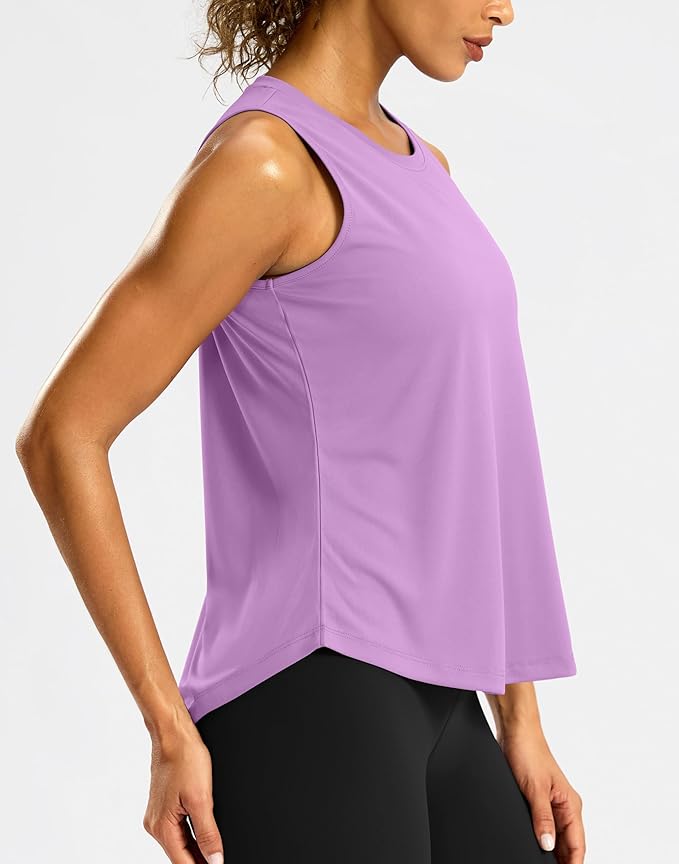 G Gradual Workout Tank Top for Women Sleeveless Athletic Yoga Tops High Neck Quick Dry Running Tennis Sports Shirts for Women