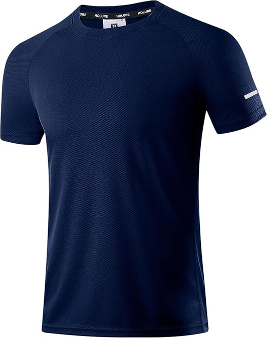 Holure Men's Mesh Quick-Dry Short Sleeve Workout T-Shirt