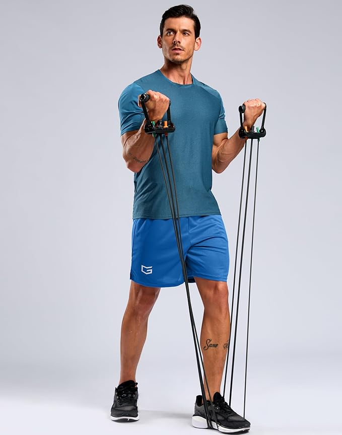 G Gradual Men's Athletic Workout Shorts with Pockets 5"/7"/9" Lightweight Quick Dry Gym Basketball Running Shorts for Men