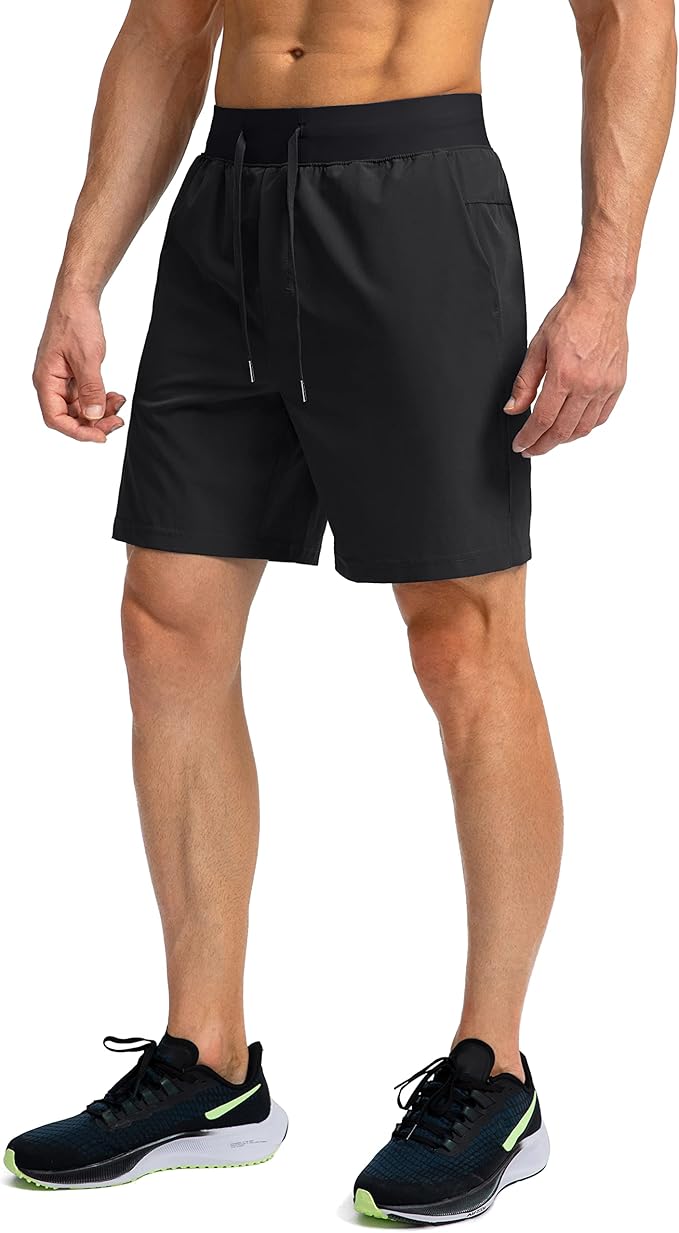 Men's Running Shorts with Zipper Pockets 9 Inch/ 7 Inch / 5 Inch Lightweight Quick Dry Gym Workout Athletic Shorts for Men