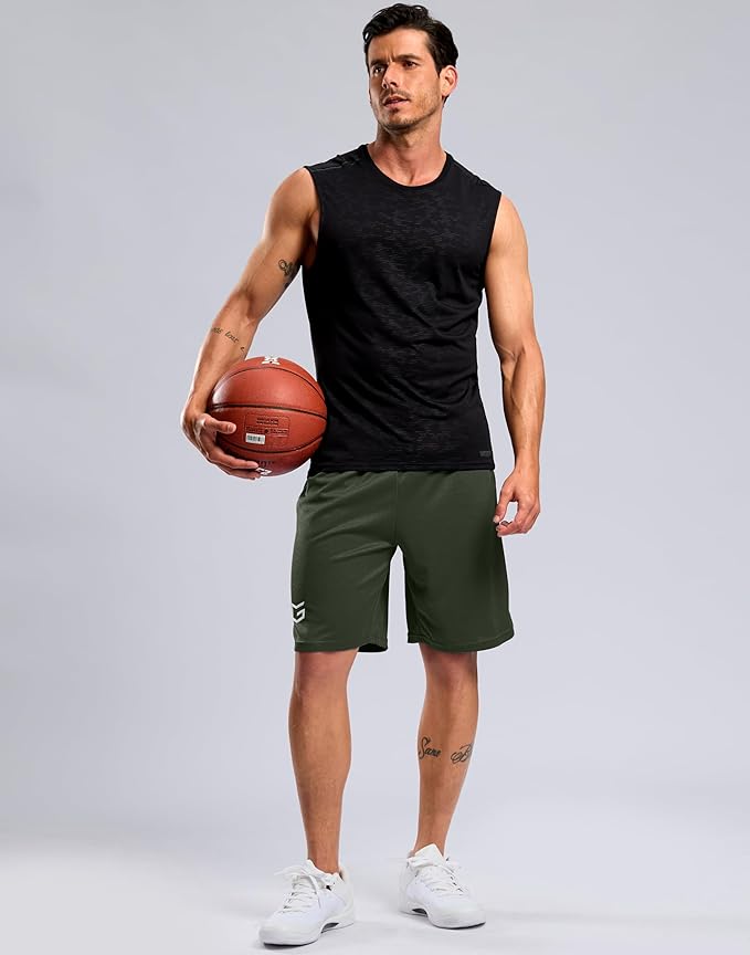 G Gradual Men's Athletic Workout Shorts with Pockets 5"/7"/9" Lightweight Quick Dry Gym Basketball Running Shorts for Men