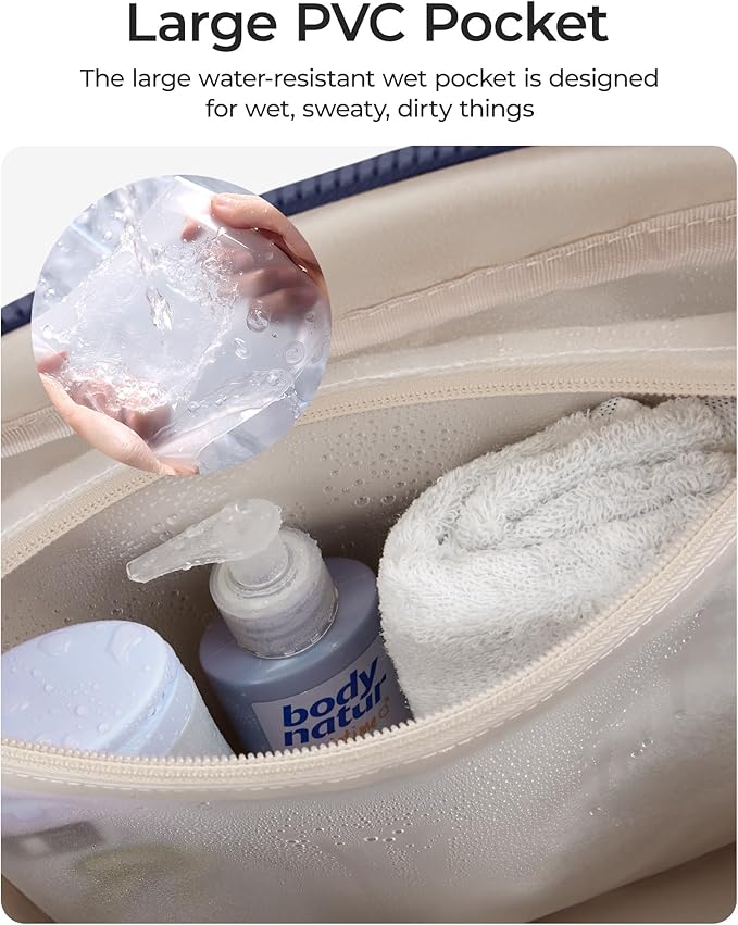 BAGSMART Gym Bag for Women, Duffle Bag for Travel with Wet Pocket, Lightweight Carry on Weekender Duffel, Water Resistant