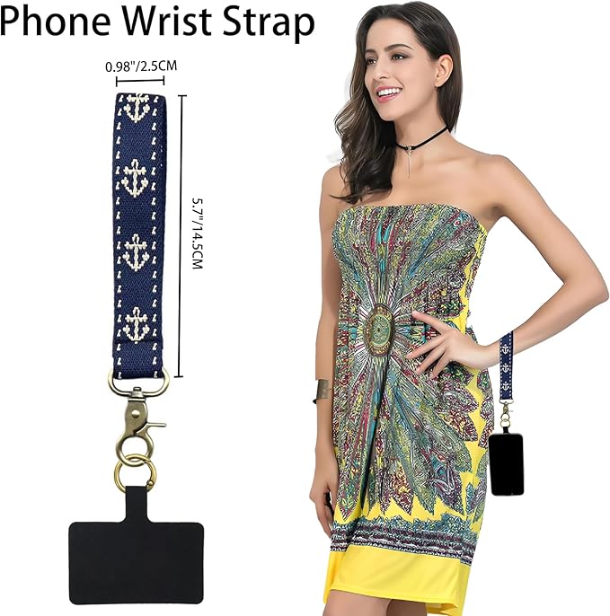 Adjustable 1" Width Phone Crossbody Lanyard and Wristlet Strap - Gift For The Lover In Your Life