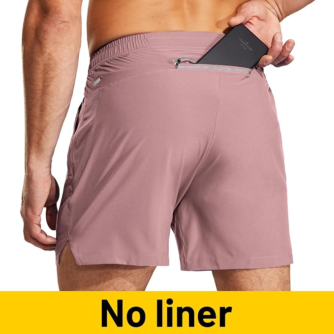 MIER Men's Workout Running Shorts Quick Dry Active 5 Inches Shorts with Pockets, Lightweight, Breathable