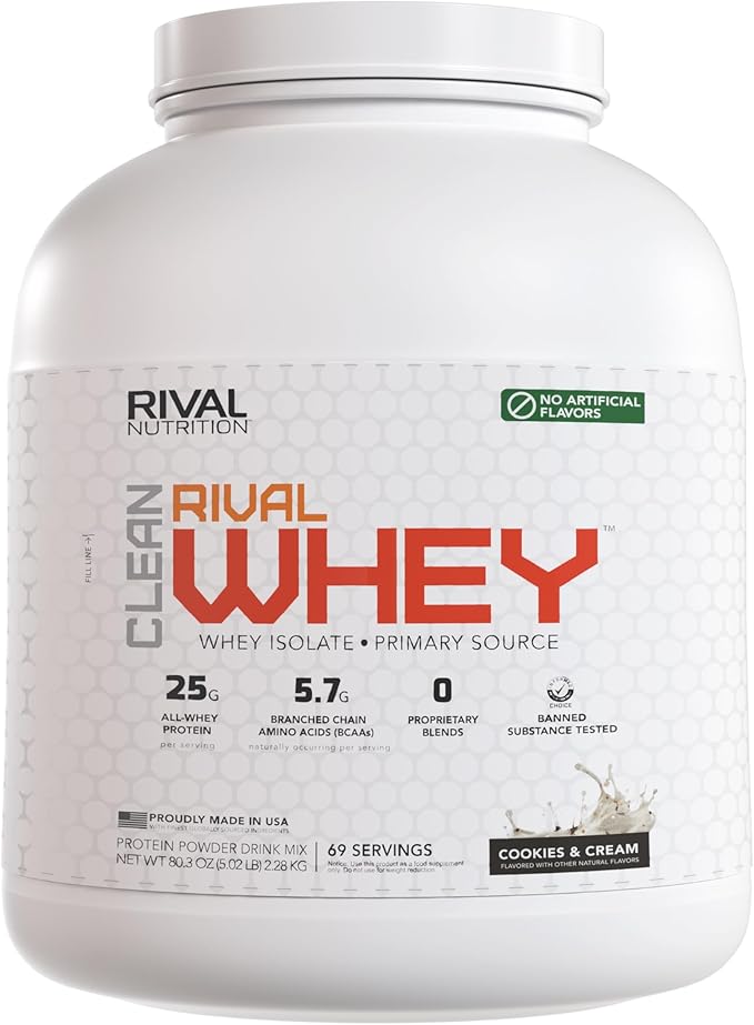 Naturally Flavored Rival Whey - Cookies and Cream - 5lb