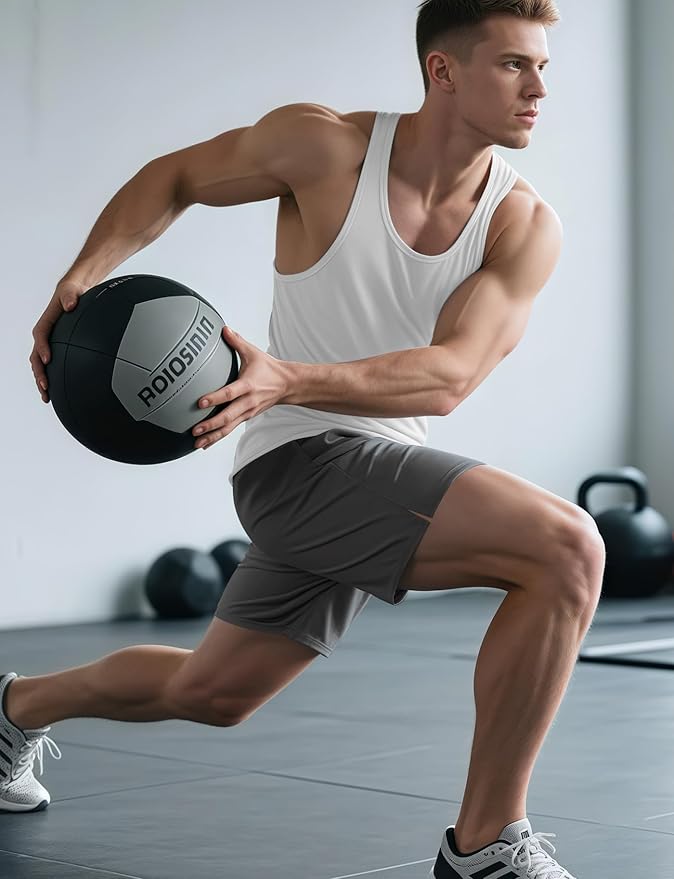 Aolesy Men's 5''/7'' Running Shorts Quick Dry Workout Gym Shorts with Pockets, Tennis Training Athletic（Linerless & Liner）
