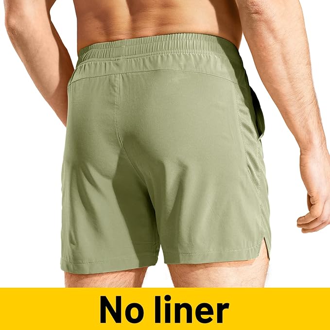 MIER Men's Workout Running Shorts Quick Dry Active 5 Inches Shorts with Pockets, Lightweight, Breathable