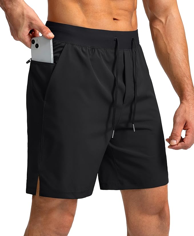 Men's Running Shorts with Zipper Pockets 9 Inch/ 7 Inch / 5 Inch Lightweight Quick Dry Gym Workout Athletic Shorts for Men
