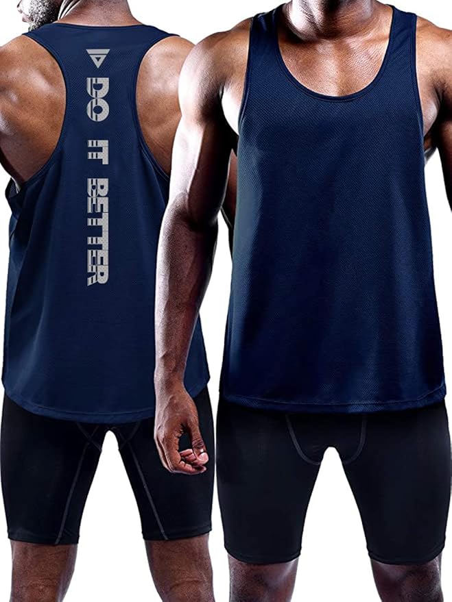 Boyzn Men's 1, 3 or 5 Pack Y-Back Workout Tank Tops, Athletic Muscle Gym Tank Tops, Fitness Bodybuilding Sleeveless T-Shirts