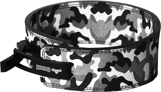 IBRO Powerlifting Lever Gym Belt – Power 8MM, 10MM or 13MM Extreme Heavy Duty Genuine Leather Belts - Squats Deadlifts Bodybuilding Weight Lifting IPF Power Lifting Strongman for Men