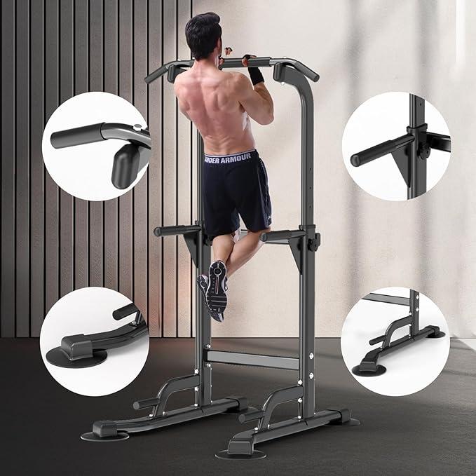 Dip Station - Home Gym Strength Training Pull-Ups Dip-Ups 330Lbs