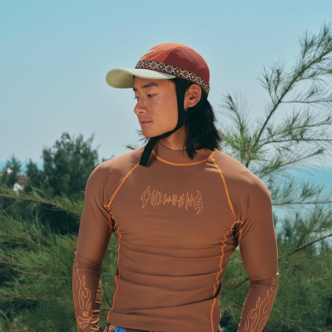 Vintage American-Style Sports Sunscreen Baseball Cap,Outdoor Camping Sunshade Waterproof and Non-Slip Surfing Hat Water Sport