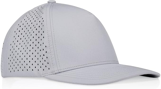 Gilbert Performance Snapback Hat | 5 Panel Blank Cap for Men & Women | Breathable & Lightweight | Curved Bill