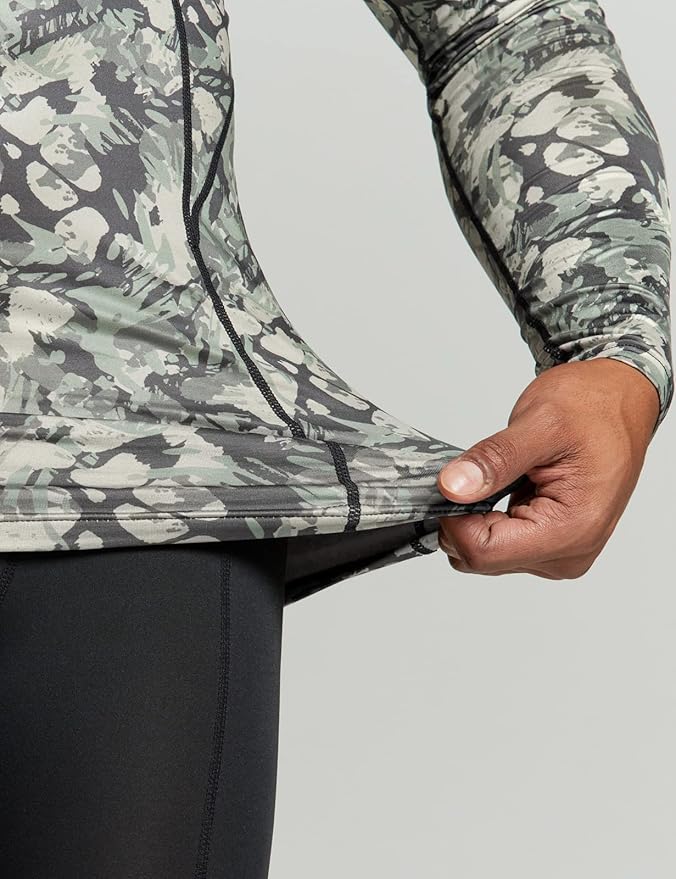 TSLA Men's Thermal Long Sleeve Compression Shirts, Mock/Turtleneck Winter Sports Running Base Layer Top