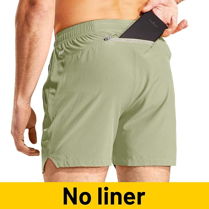 MIER Men's Workout Running Shorts Quick Dry Active 5 Inches Shorts with Pockets, Lightweight, Breathable