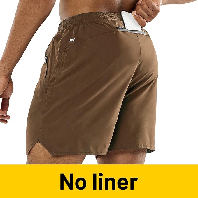 MIER Men's Workout Running Shorts Quick Dry Active 5 Inches Shorts with Pockets, Lightweight, Breathable